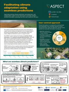 Facilitating climate adaptation using seamless predictions